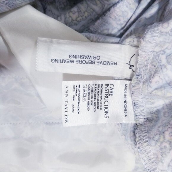 Ann Taylor Carnegie Crop Pants Women Size 8 Paisley Floral - Picture 10 of 14